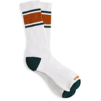 Jag Sock Lightweight Crew - White/Orange